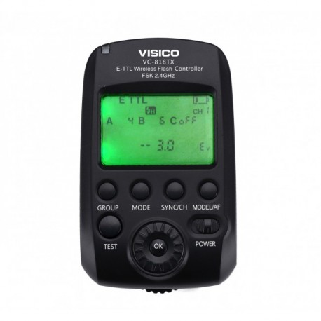 VC-818TX E-TTL transmitter Controller unit  for Visico 5 location lighting